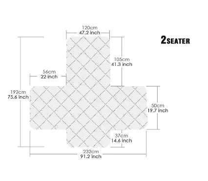 {{ product title }} Chocolate Loveseat (58in x 76in)